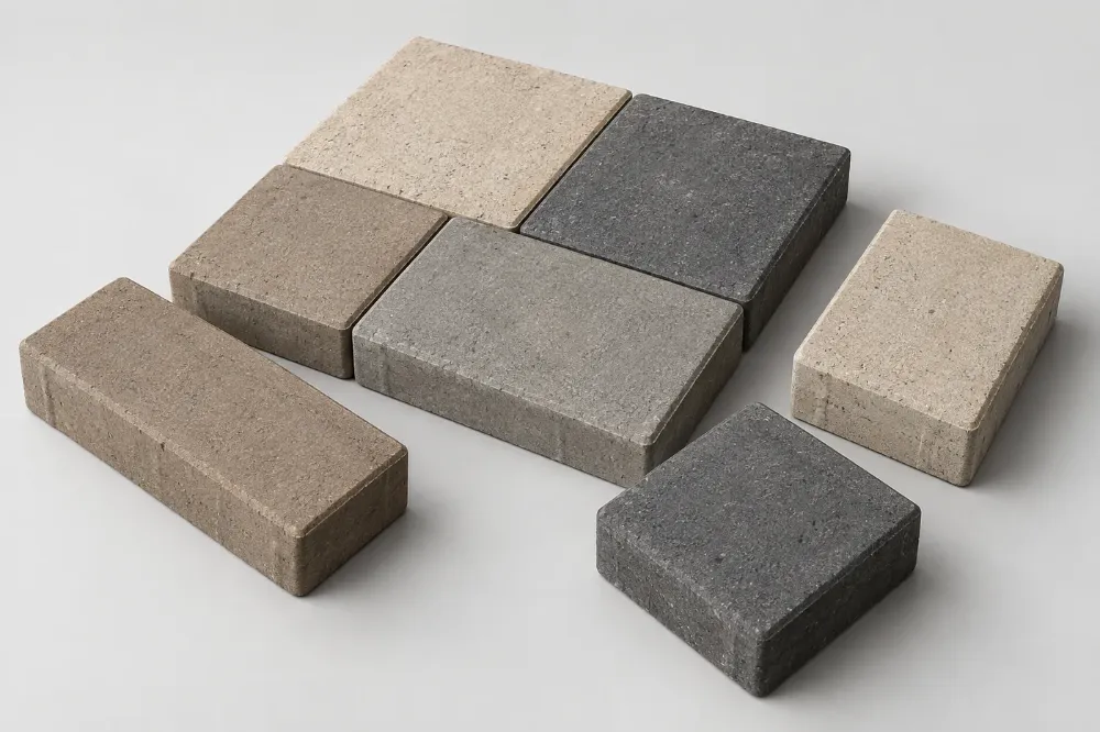 Representative Concrete Pavers product samples